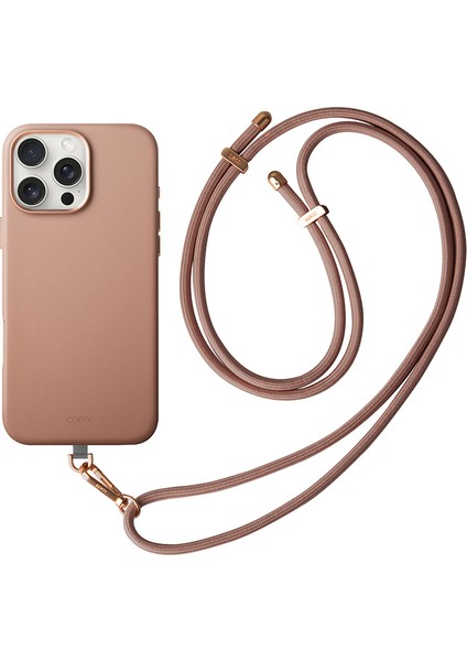 iPhone 16 Pro Kılıf Askı Ipli Magsafe Şarj Özellikli Vegan Deri Kaplama Coehl Muse Premium Kılıf fiyatları