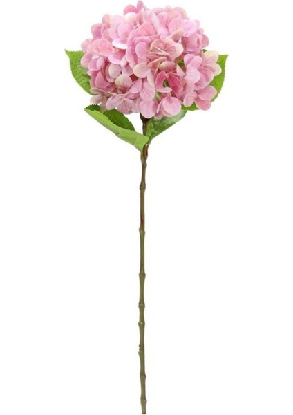 Pembe Yapay Ortanca Dalı, 60 cm, Çok Renkli, 51-80 cm Yükseklik, Tek Dal Çiçek modelleri
