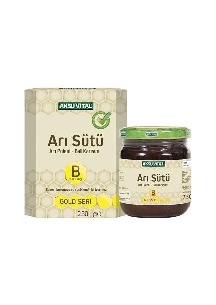 Aksu Vital Arı Sütü - Ham Bal Karışımı 7000MG