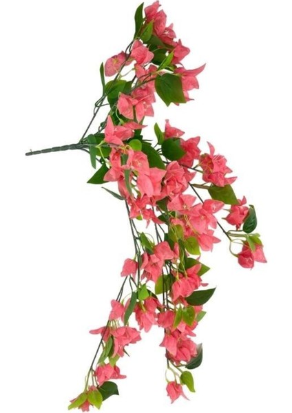 Pembe Begonvil Yapay Çiçek, 8 Dallı, 70cm, Sarkan, Renkli Dekoratif Çiçek
