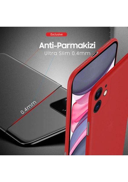 Apple iPhone 11 Ultra Slim Lüx Kılıf Siyah