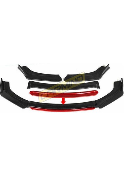Volkswagen Golf 7 Ön Tampon Altı Lip 4 Parça 2012-2017 modelleri
