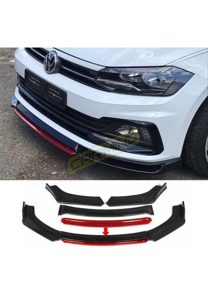 Volkswagen Polo Ön Tampon Altı Lip 4 Parça 2018 Sonrası