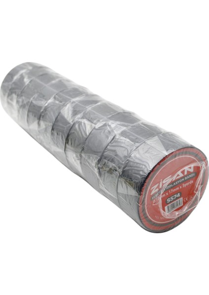 Elektrik Bandı Siyah 5 Yarda 10 Lu Paket S574