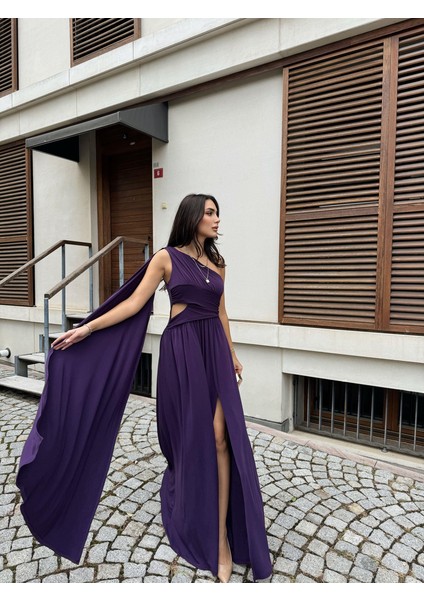 Manolya Bel Detay Tek Kol Abiye 582603 modelleri
