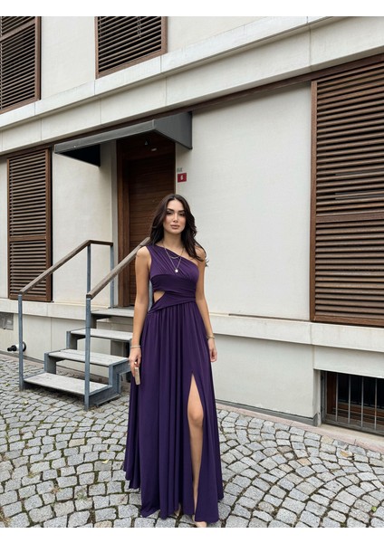 Manolya Bel Detay Tek Kol Abiye 582603 fırsatları