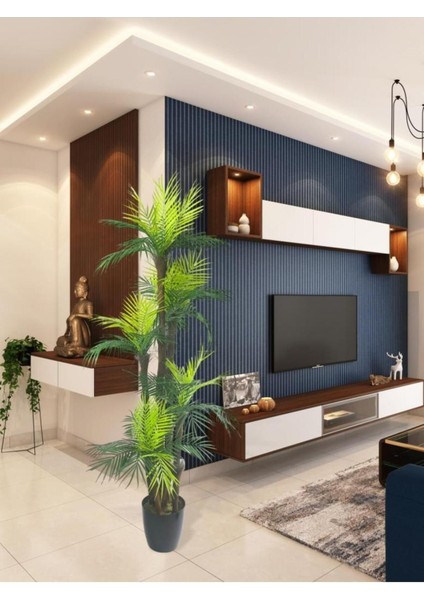 Tekno Trust Yapay Ağaç Palmiye 45yaprak 5katlı 180cm Salon Çiçeği Yapay Çiçek