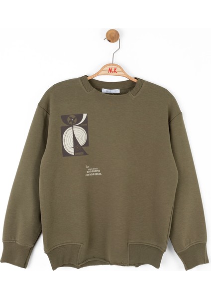 47303 Erkek Çocuk Haki Sarmal Sweat indirimleri