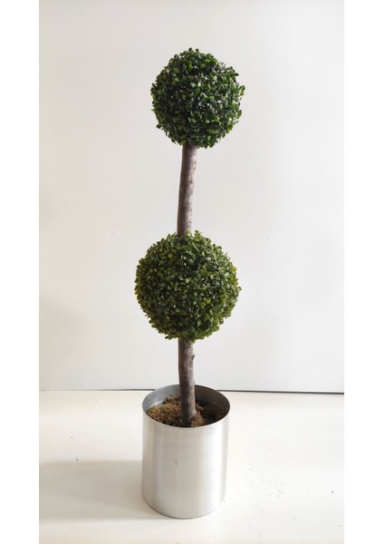 Yeşil Rüzgar Yapay Çiçek 2'li, 120 cm, şimşir top, ağaç formu, doğal görünüm fırsatları