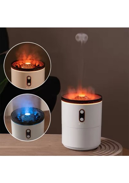 Oda Hava Nemlendirici 450ML LED Işıklı Volkanik Aroma Difüzörü Buhar Makinesi modelleri
