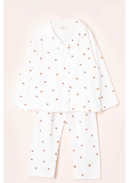 Kız Erkek Çocuk Baskılı Uzun Kollu Pijama Takımı