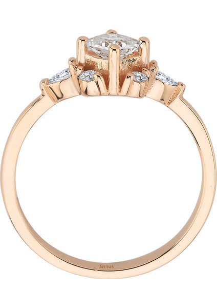 ve Prenses Kesim Beyaz Topaz Taşlı Mila Yüzük 0447R0094 modelleri