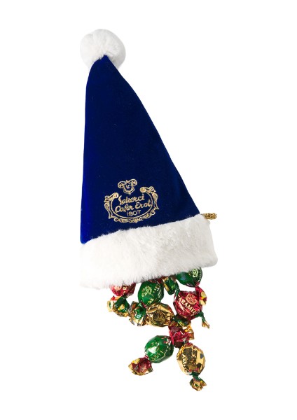 Yılbaşı Özel Karamelli Çikolata - Mavi Kadife Şapka