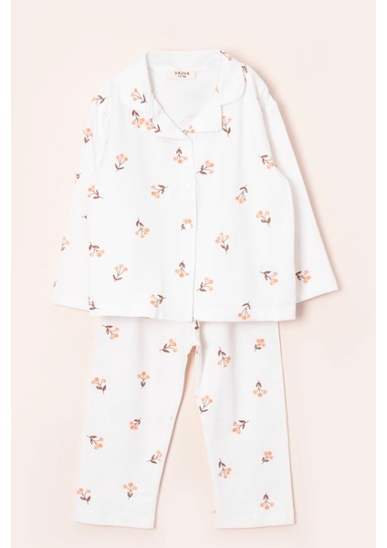 Kız Erkek Çocuk Baskılı Uzun Kollu Pijama Takımı