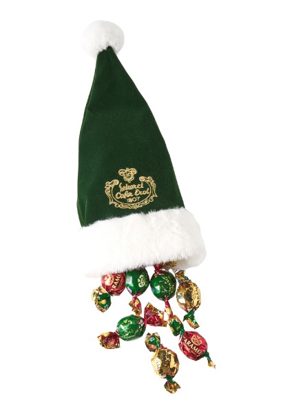 Yılbaşı Özel Karamelli Çikolata - Yeşil Kadife Şapka