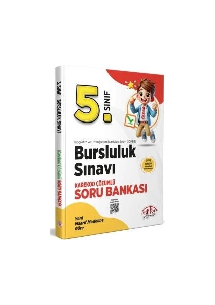 (Sınıf: 5) Bursluluk Sınavı Soru Bankası (Karekod Çözümlü) / Deneme Sınavı modelleri