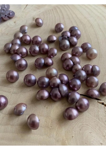 11,5 mm Açık Mor Ayaklı Inci Düğme(20 Adet)
