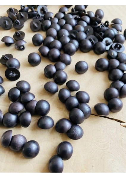 11,5 mm Antrasit Ayaklı Inci Düğme(20 Adet)