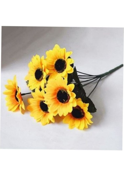 Yapay Lüx Sarı Ayçiçeği Demeti, doğal görünüm, 11-30 cm, güzel dekorasyon. fiyatları