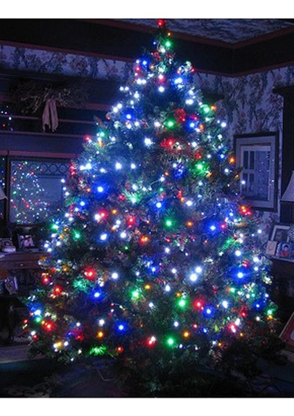 LED Işık Pirinç LED 5 Metre 4 Fonksiyonlu Renkli Çam Ağacı Yılbaşı Süsleme LED fırsatları