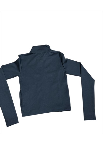 -W23076 Benetton Sweatshirt Kadın Siyah Spor Çeket 17198-001 fırsatları