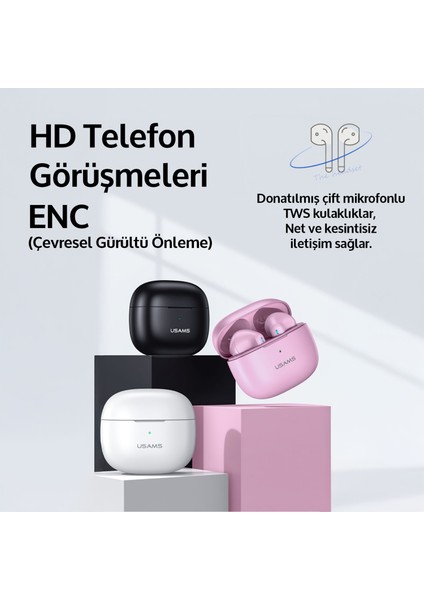 NX10 Çift Mikrofonlu Bt5.2 Tws Bluetooth Kulaklık