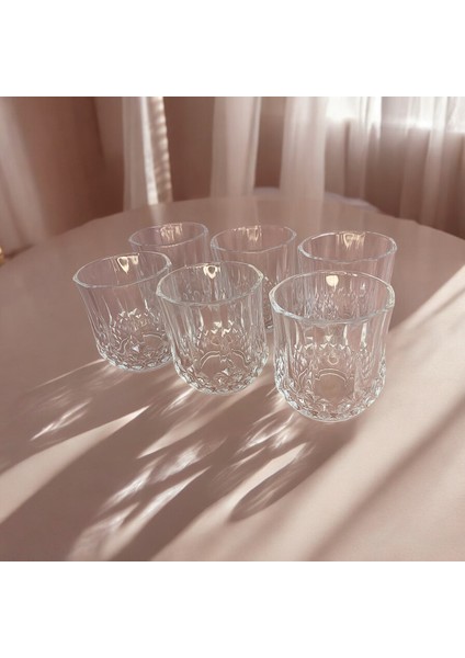 6 Adet Cam Su Bardağı Kesme Model-300ML
