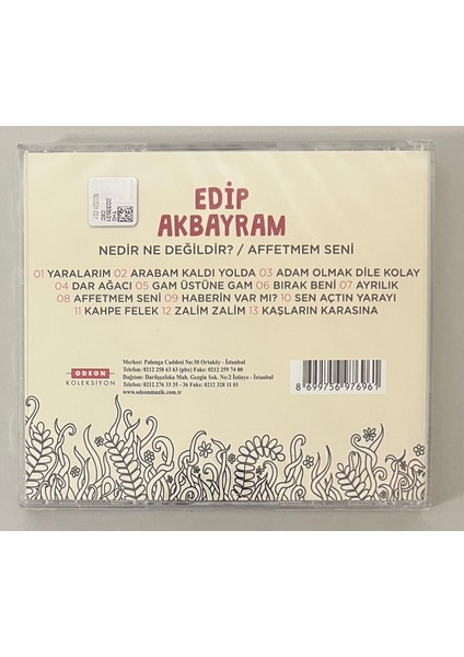 Edip Akbayram - Nedir Ne Değildir? CD