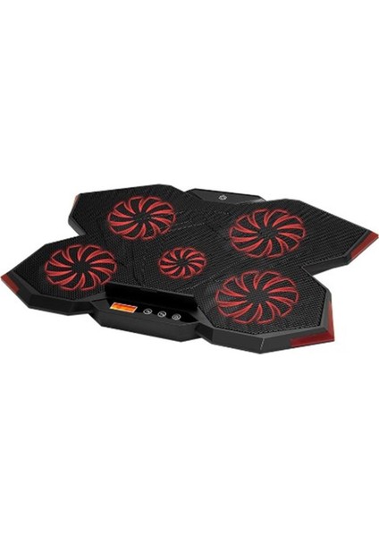 Frisby FNC-5255B Gp5 Notebook Soğutucu & Stand (5xfan) LCD Kontrol Pane Metal Izgara 2 x USB Port