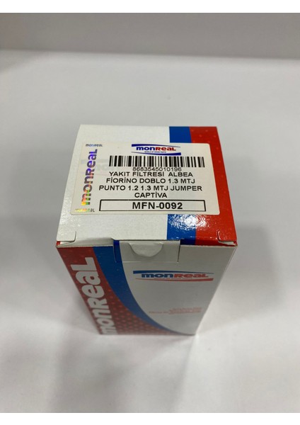 MFN-0092 Yakıt Filtresi Albea 1.3 Multijet / Fiorino 1.3 Multijet / Doblo 1.3 Multijet / Punto 1.2-1.3 Multijet / Jumper / Captiva