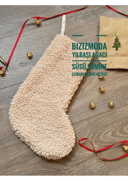 Yılbaşı Ağacı Çorabı Yılbaşı Hediye Kesesi Noel Çorabı Şömine Çorap