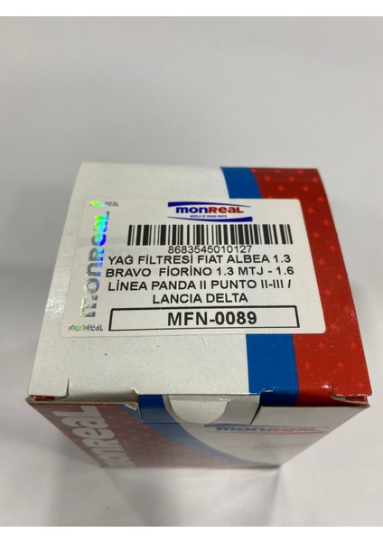 MFN-0089 Yağ Filtresi Albea 1.3 / Bravo / Fiorino 1.3 - 1.6 Multijet / Linea Iı / Panda Iı / Punto Iı-Iıı fırsatları