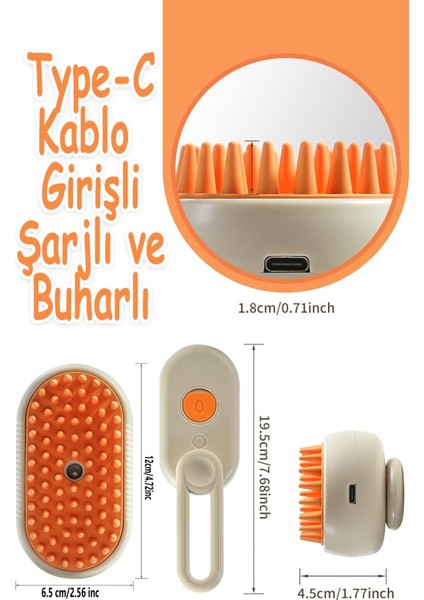 Buharlı Kedi Tarak Tiftik Topla Tüy Toplayıcı Tarağı Fırça Kedi Bakım Köpek Bakım Urunleri Petshop modelleri