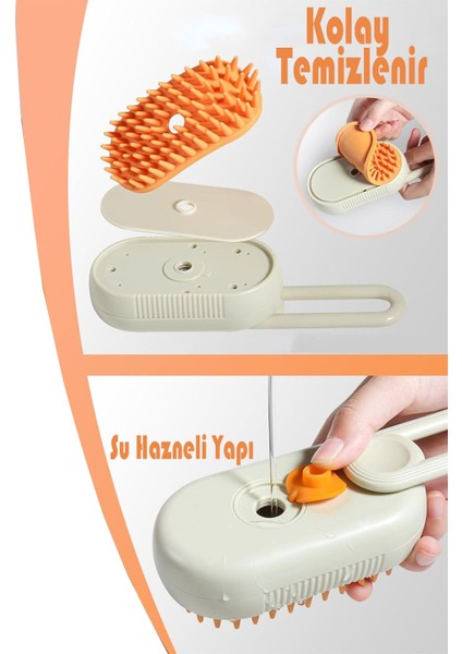 Buharlı Kedi Tarak Tiftik Topla Tüy Toplayıcı Tarağı Fırça Kedi Bakım Köpek Bakım Urunleri Petshop indirimleri