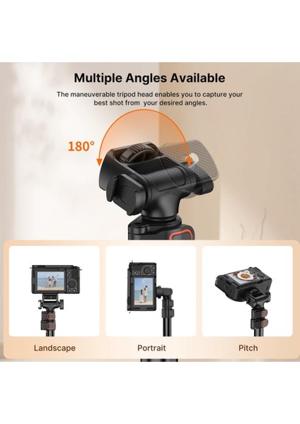 TB64 160 cm Çok Fonksiyonlu Tripod T115GBB1