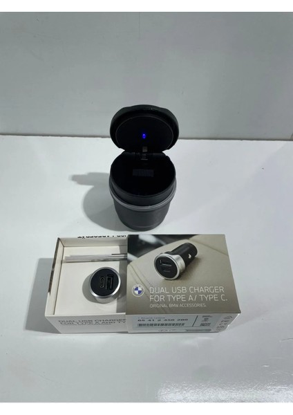 Bmw Lisanslı Araba Hızlı Şarj Soketi + Bmw Küllük Hediyeli fiyatları