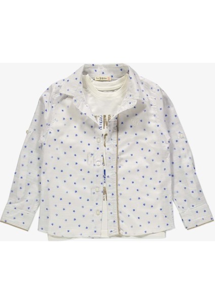 Gömlek ,pantolon ,t-Shirt Yaprak Desen 3parça Erkek Çocuk Takım TTR-02YPRK fırsatları