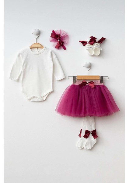 Kız Bebek Tütü Etekli Badili Melek Kanat Takım PNPN1122