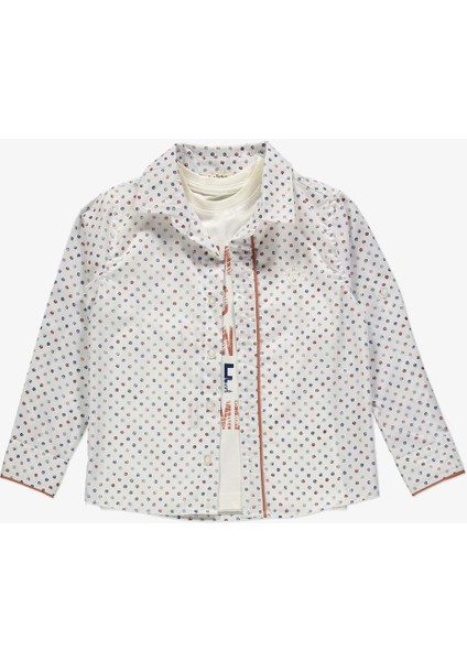 Gömlek ,pantolon ,t-Shirt Daire Desen 3parça Erkek Çocuk Takım TTR-01YVRLK fiyatları