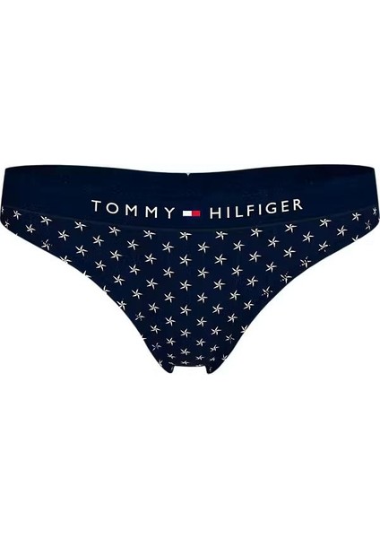 Kadın Mavi Tanga Print UW0UW04796