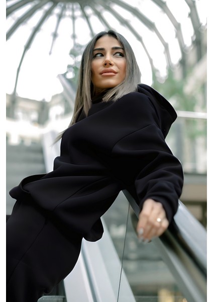 Yeni Sezon Ultra Yumuşak Kalın Eşofman Takımı Siyah fiyatları