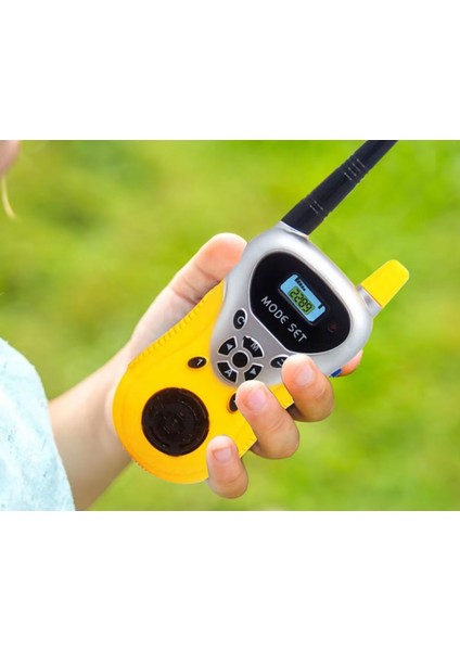 40-100 Metre Çekim Mesafeli Oyuncak Çocuk Telsizi Sarı Renk indirimleri