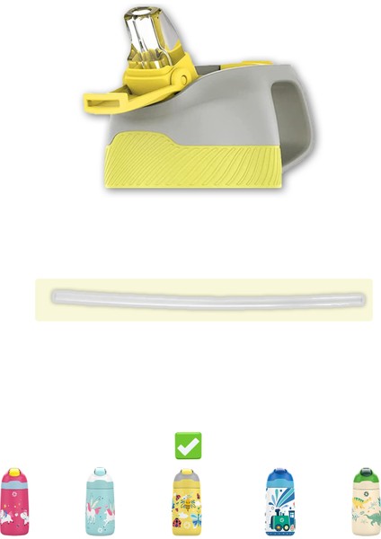 Pipetli Yedek Kapak + Matara Içi Pipet (Sadece 2055 350 ml Çocuk Termosu Ile Uyumludur)