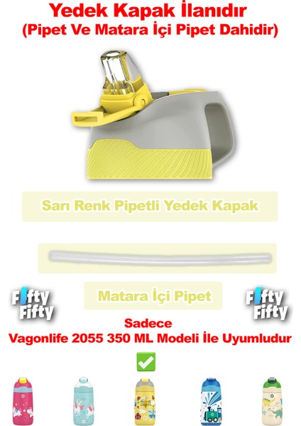Pipetli Yedek Kapak + Matara Içi Pipet (Sadece 2055 350 ml Çocuk Termosu Ile Uyumludur) fiyatları