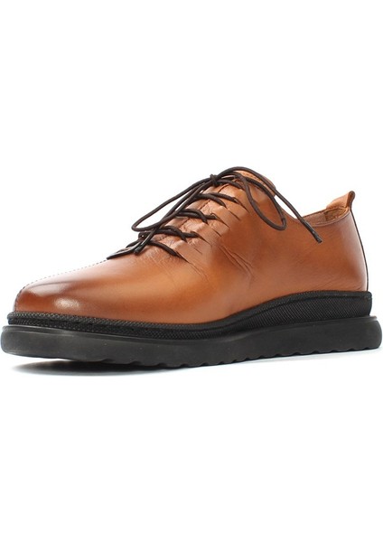 Kadın Taba Bağcıklı Kalın Tabanlı Deri Ayakkabı fırsatları
