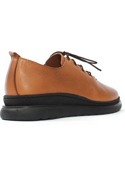 Kadın Taba Bağcıklı Kalın Tabanlı Deri Ayakkabı indirimleri