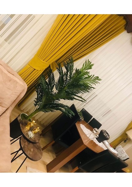 Beyaz Yapay Ağaç Saksıda 150 cm, Gümüş Detaylı, Ithal, Zarif ve Şık Dekorasyon Parçası