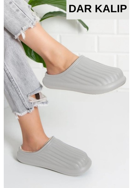 İçi Kürklü Ev Terliği Peluş Yünlü Kadın Kışlık Terlik Misafir Çeyiz Bohça Gelin Terliği