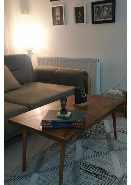 Masif Ağaç Doğal Orta Sehpa Konik Ayak Ahşap Orta Sehpa modelleri