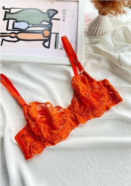 Fleur Turuncu Bralet Takımı fiyatları